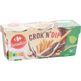 CARREFOUR SENSATION Pâte à tartiner et gressins 165g