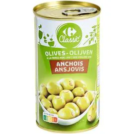 CARREFOUR CLASSIC' Olives farce aux anchois 150g