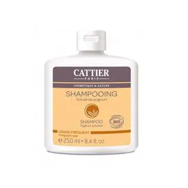 CATTIER Shampooing usage fréquent, soluté de yoghourt, cosmétique bio 250ml