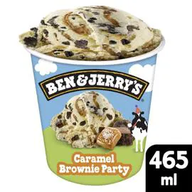 BEN & JERRY'S Crème glacée Caramel Brownie Party 405g