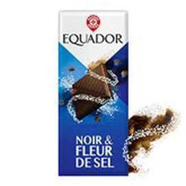 MARQUE REPÈRE, EQUADOR Tablette de chocolat Noir fleur de sel 100g
