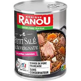 MONIQUE RANOU Petit salé à l'auvergnate & lentilles cuisinées 420g
