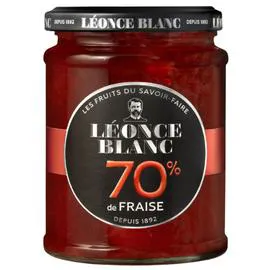 LÉONCE BLANC Confiture fraise 70% 320g