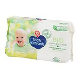 MARQUE REPÈRE, MOTS D'ENFANTS Lingettes Bio Bébé - x72 lingettes x72 