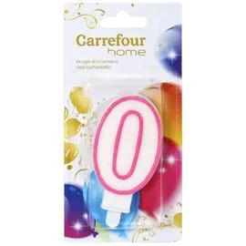 CARREFOUR HOME Bougie anniversaire n° 0 l'unité