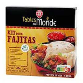 MARQUE REPÈRE, TABLES DU MONDE Kit Fajitas 505g