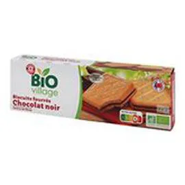MARQUE REPÈRE, BIO VILLAGE Goûter fourré Bio Chocolat noir 185g