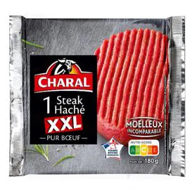 CHARAL Steak haché 15% MG XXL 180g