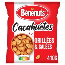 BÉNÉNUTS Cacahuètes grillées & salées 410g