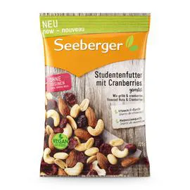 SEEBERGER Mix grillé & cranberries végan 125g