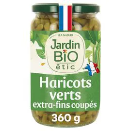 LÉA NATURE, JARDIN BIO ÉTIC Haricots verts extra-fins Bio 360g