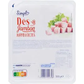 CARREFOUR SIMPL Dés de jambon 500g