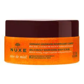 NUXE Gommage Corps Gourmand Nourrissant au Miel Cristaux de Sucre et Huiles Précieuses Rêve de Miel 175ml