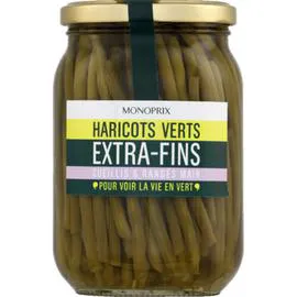 MONOPRIX Haricots verts extra-fins 345g