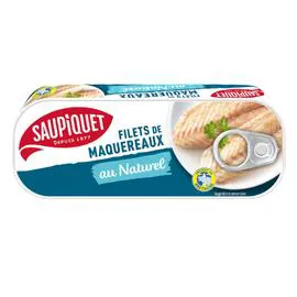 SAUPIQUET Filets de maquereaux au naturel 95g