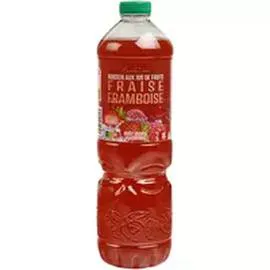 AUCHAN Boisson aux fruits à base de concentrés fraise framboise 2l