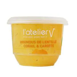 L'ATELIER V L'Atelier V Houmous de Lentilles Corail Bio 150g