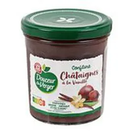 MARQUE REPÈRE, DOUCEUR DU VERGER Confiture châtaignes/vanille 370g