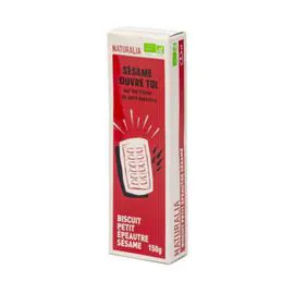 NATURALIA Biscuit Sésame Épeautre Bio 150g