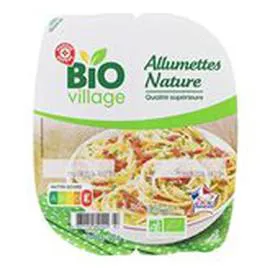 MARQUE REPÈRE, BIO VILLAGE Allumettes natures Bio - x2 120g
