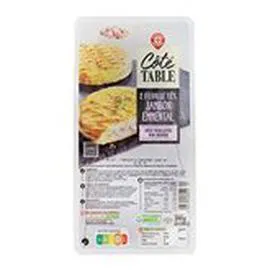 MARQUE REPÈRE, CÔTÉ TABLE Feuilletés Jambon Emmental Coté Table 2x140g