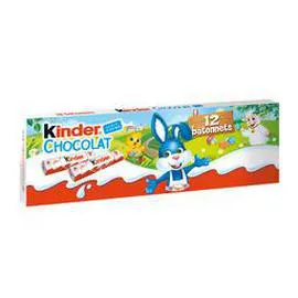 KINDER Barres Chocolat 12 barres 150g