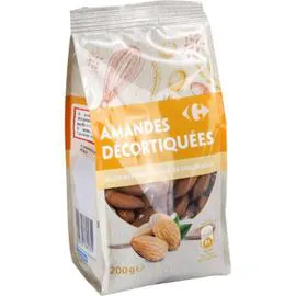 CARREFOUR Amandes décortiquées 200g