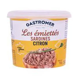 GASTROMER Emiettés de sardines Citron 150g
