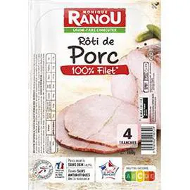 MONIQUE RANOU Rôti de porc 100% filet 160g