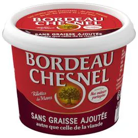 BORDEAU CHESNEL Rillettes de porc du Mans sans graisse ajoutée 110g