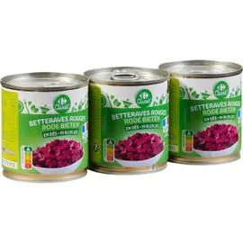 CARREFOUR CLASSIC' Betteraves en dés 3x130g