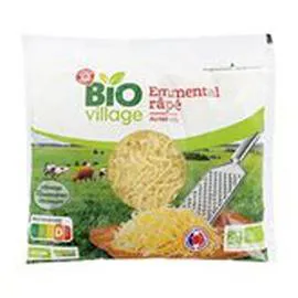 MARQUE REPÈRE, BIO VILLAGE Emmental rapé 31% MG Bio 400g