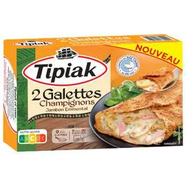 TIPIAK Galette Champignons Jambon Emmental 250g