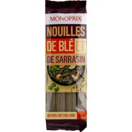 MONOPRIX Nouilles de blé et sarrasin 300g