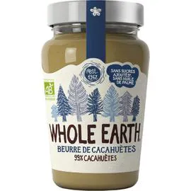 WHOLE EARTH Pâte à tartiner beurre de cacahuètes smooth 340g