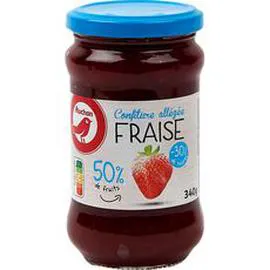 AUCHAN Confiture allégée de fraises 340g