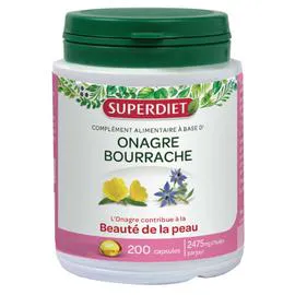 SUPER DIET Complément Alimentaire Huile Onagre Bourrache Bio x200 l'unité
