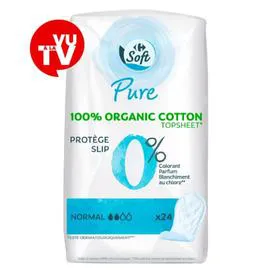 CARREFOUR SOFT Protège-slips Normal x24