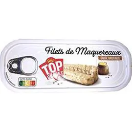 TOP BUDGET Filets de maquereaux sauce moutarde 169g