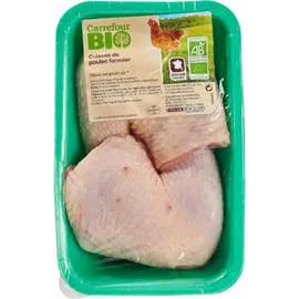 CARREFOUR BIO Cuisses de poulet fermier Bio x2