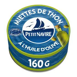 PETIT NAVIRE Miettes de thon huile d'olive vierge extra 112g