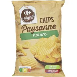 CARREFOUR ORIGINAL Chips paysanne nature 150g