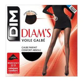 DIM Collants Diam's Voile galbe Noir - Taille 3 l'unité