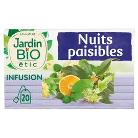 LÉA NATURE, JARDIN BIO ÉTIC Infusion nuits paisibles Bio 30g