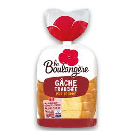 LA BOULANGÈRE Gâche pur beurre/tranchée 400g