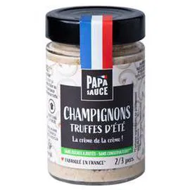 PAPA SAUCE Sauce champignons truffes d'été 180g