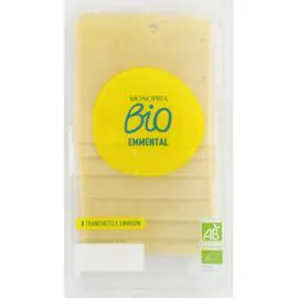 MONOPRIX BIO Emmental en tranches bio 160g