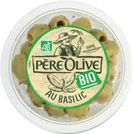 PÈRE OLIVE Olives vertes Bio - Dénoyautées 150g