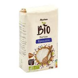 AUCHAN BIO Farine d'épeautre 1kg