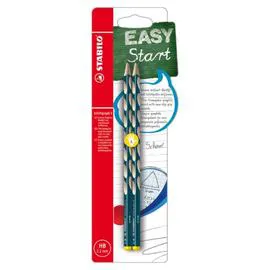 STABILO Crayon graphite "Easygraph" pour gaucher X2 x2